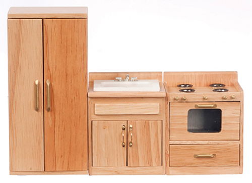 Appliance Set, 3 pc., Oak